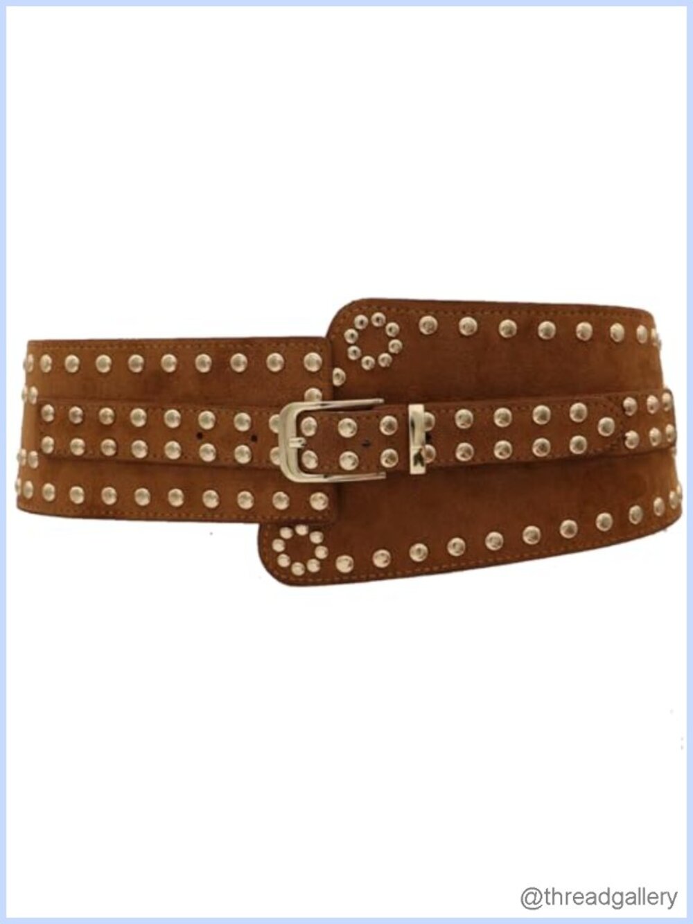 Women's Wide Elastic Waist Belt Studded Chunky Stretch Cinch Belt for Dresses